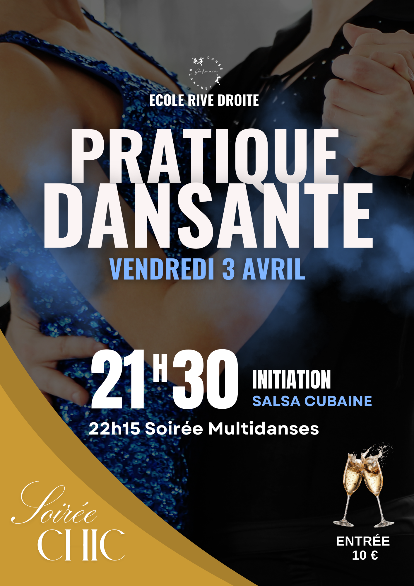 Affiche Soirée Multidanses et Initiation - Pratiques et stages danse Rouen