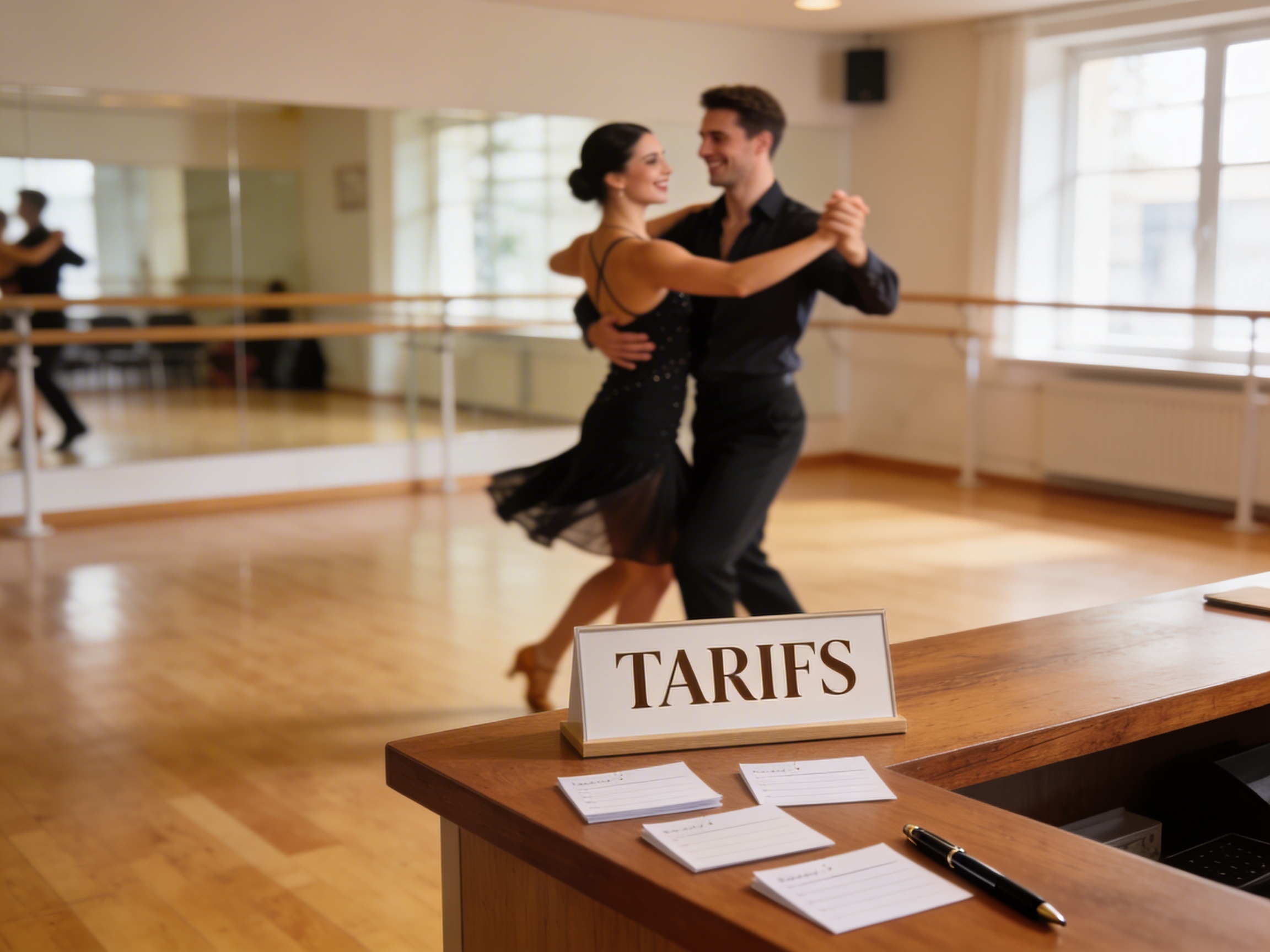 Élèves en plein cours illustrant nos tarifs danse Rouen